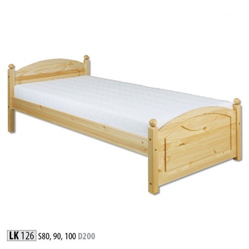 Bed youth bed pine children\'s bed solid wood wooden bed 100x200 with bed frame wood