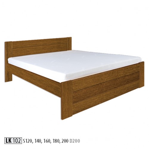 Wood bed, real wood bed, beds hotel 200x200 style, solid furniture bedroom