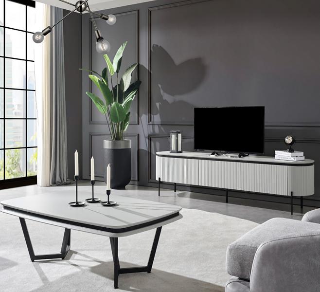 Elegant lowboard robust coffee table TV table table living room furniture sideboard