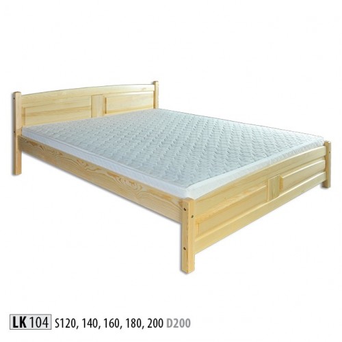 Bed 200x200cm Solid Wood Bed Frame Double Bed