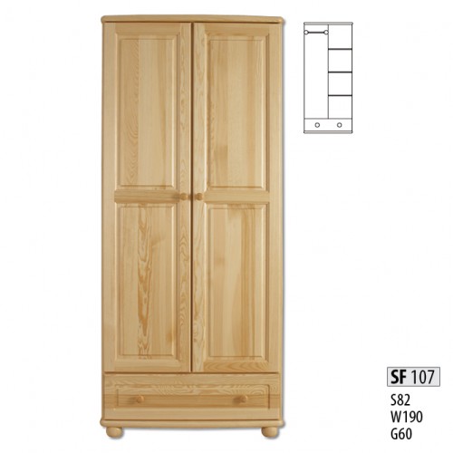 Real wood solid wood wardrobe bedroom cabinet new