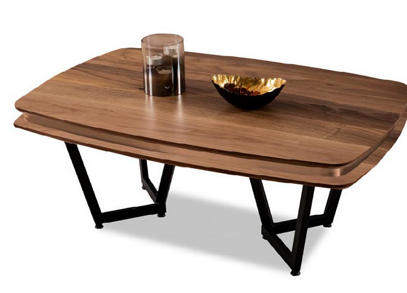 Elegant coffee table robust side table brown tables living room furniture set