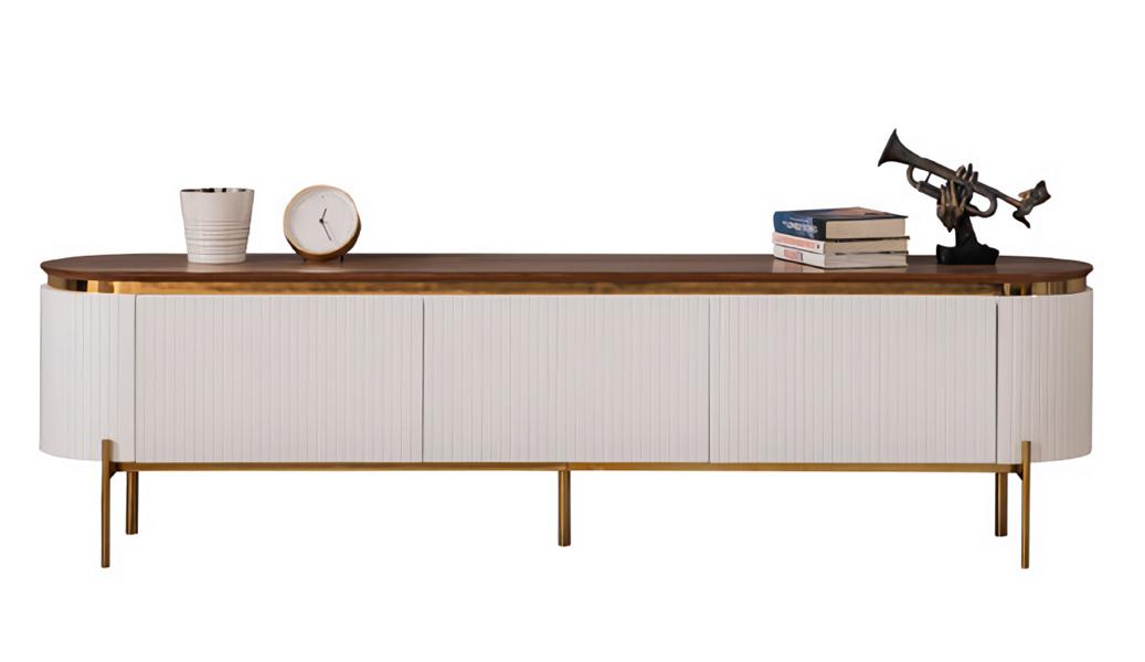 Timeless RTV luxurious sideboard white television table living room lowboard