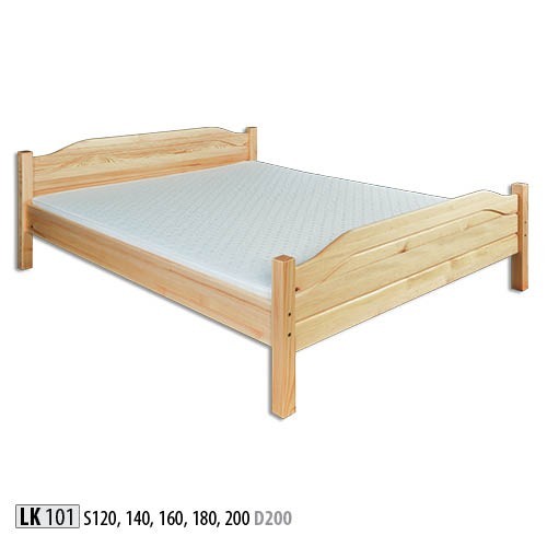 Wooden bed Real wood bed Bedrooms Hotel 180x200 Style Solid furniture