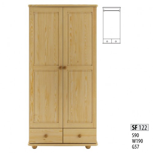 Wood wardrobe closet coat rack bedroom solid wood furniture wood cabinets