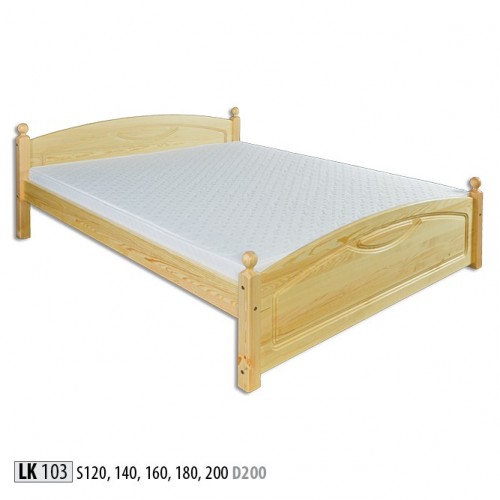 Wooden bed, real wood bed, beds, bedroom, hotel 200x200 style, solid furniture.