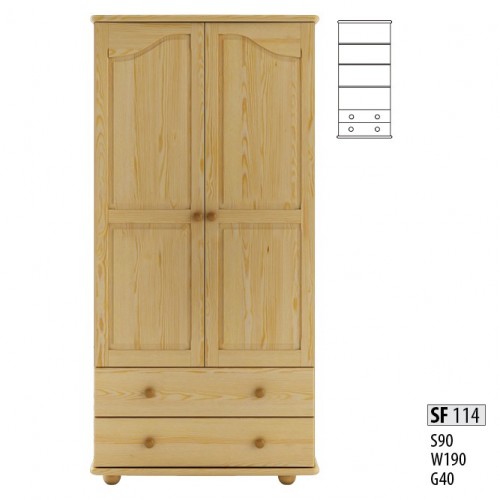 Wardrobe Massive cabinets Solid wood Massive bedroom wardrobe Solid wood
