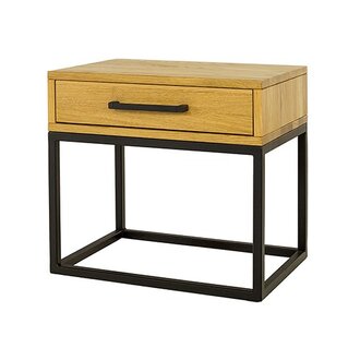 Nightstand Night cabinet Chest of drawers Side table Console Wood Metal Consoles New