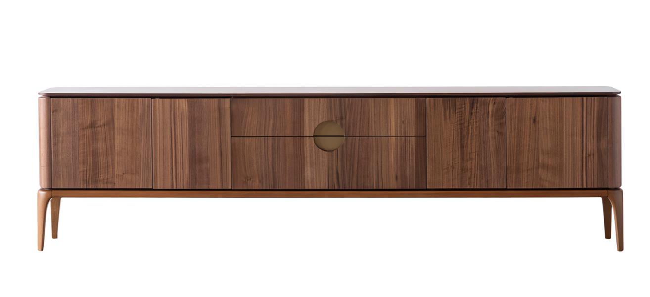 Elegant RTV TV cabinet brown TV stand console sideboard television furniture