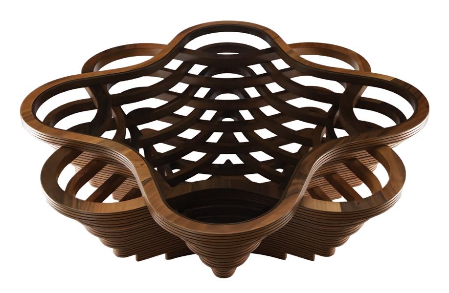 Coffee table wooden living room brown round modern freestanding