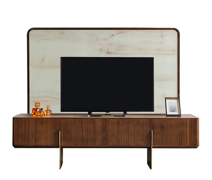 High-quality TV unit living room sideboard brown modern television cabinet