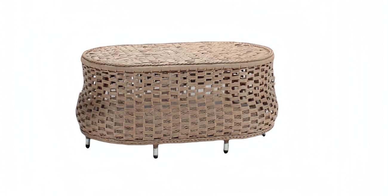 Brown Luxury Coffee Table Modern Table Design Rattan Side Table