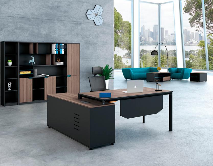 Corner desk office desk work table office table black wood