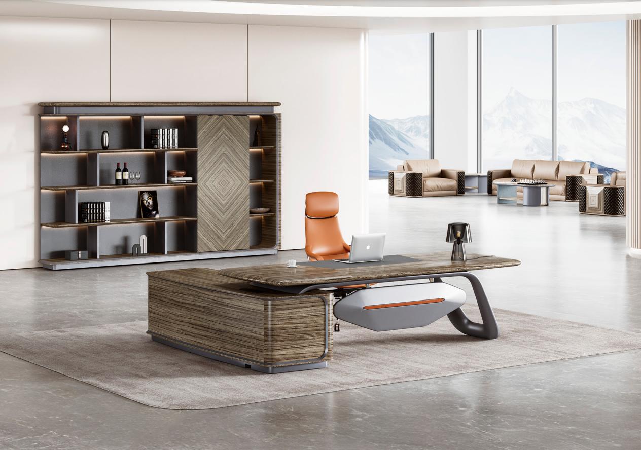 Designer corner table brown office furniture desk wooden tables luxury furniture