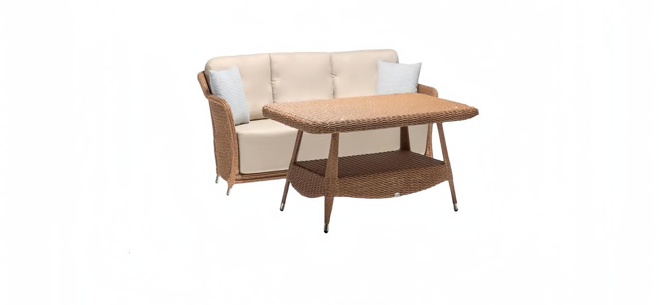 Garden furniture sofa 3-seater coffee table sofas three-seater rattan luxury modern
