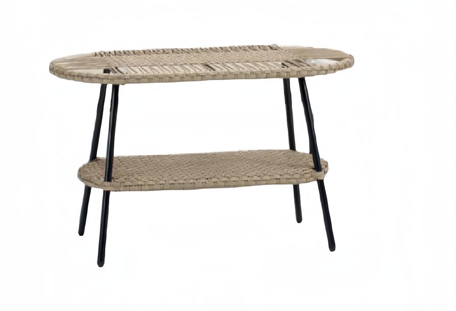 Coffee Table Luxury Furniture Terrace Design High-Quality Rattan Oval Modern Furniture