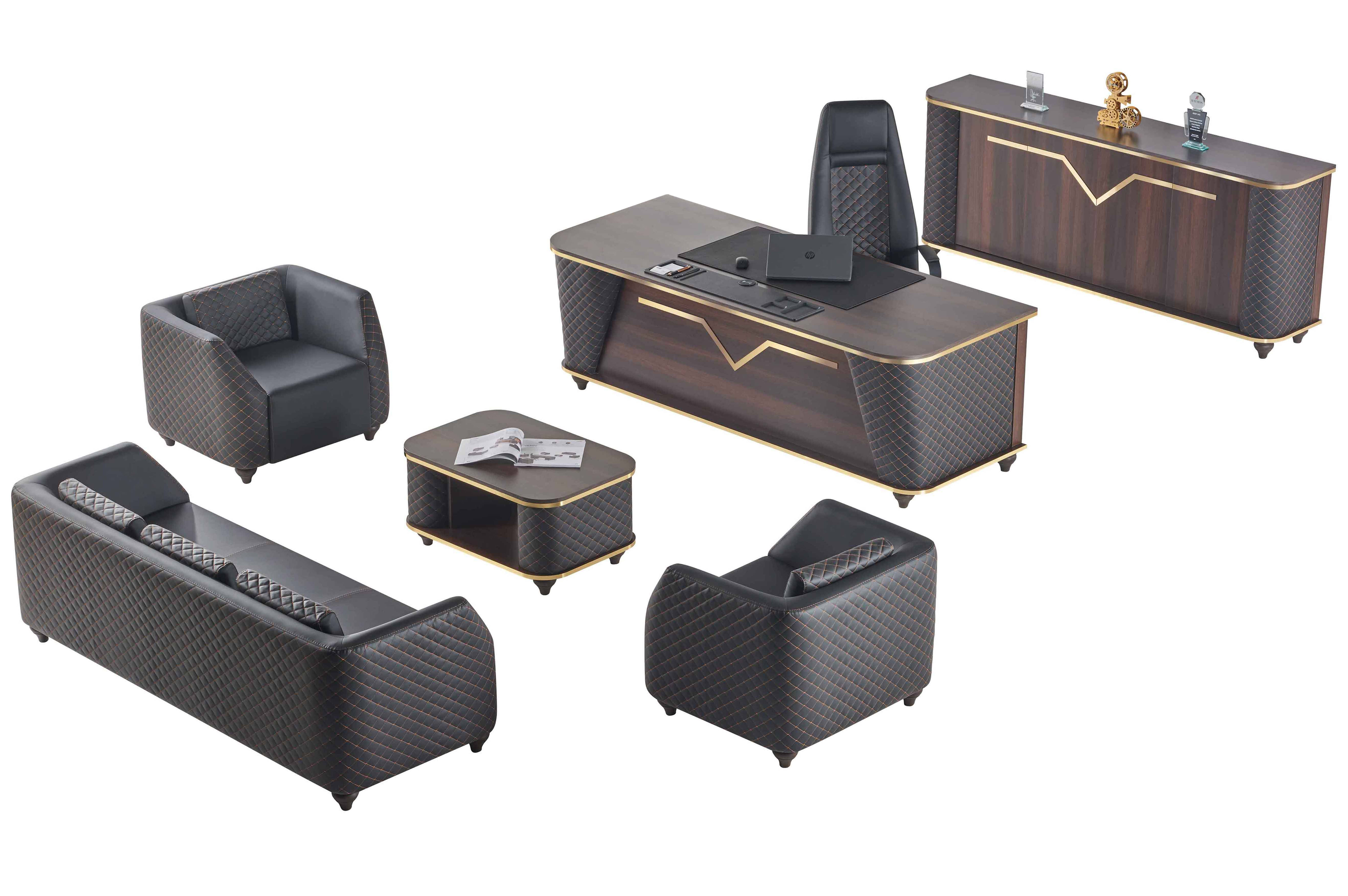 Complete office set desk sofas sideboard office furniture