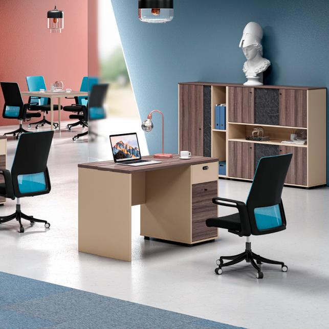 Work table brown table office desk writing desk office furniture wooden table