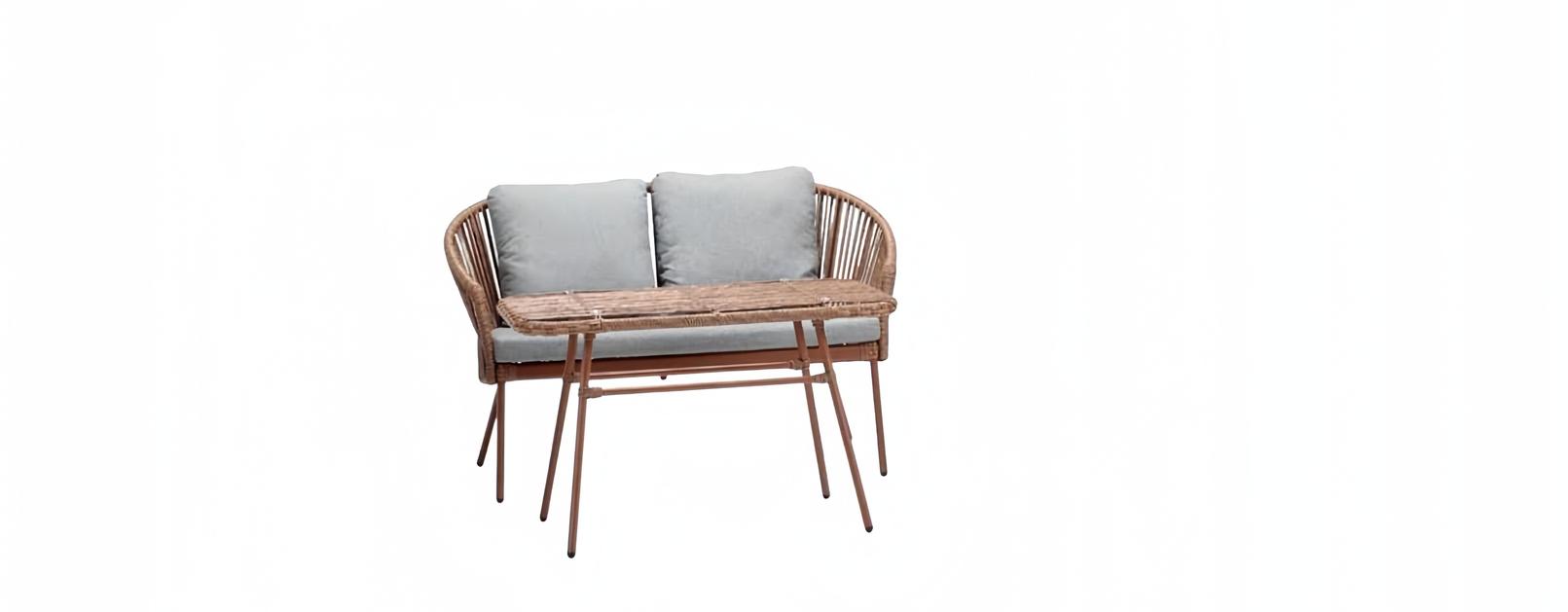 Sofa Set 3-Seater Coffee Table Sofas Three-Seater Fabric Table Luxury Modern