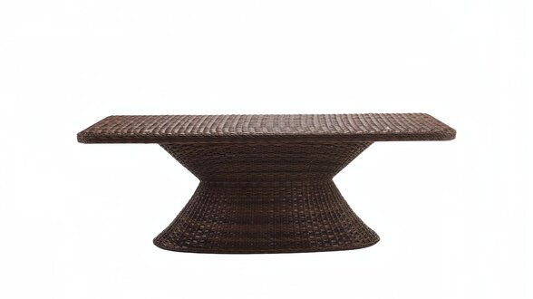 Brown Coffee Table Modern Design Luxury High-Quality Rattan Side Table