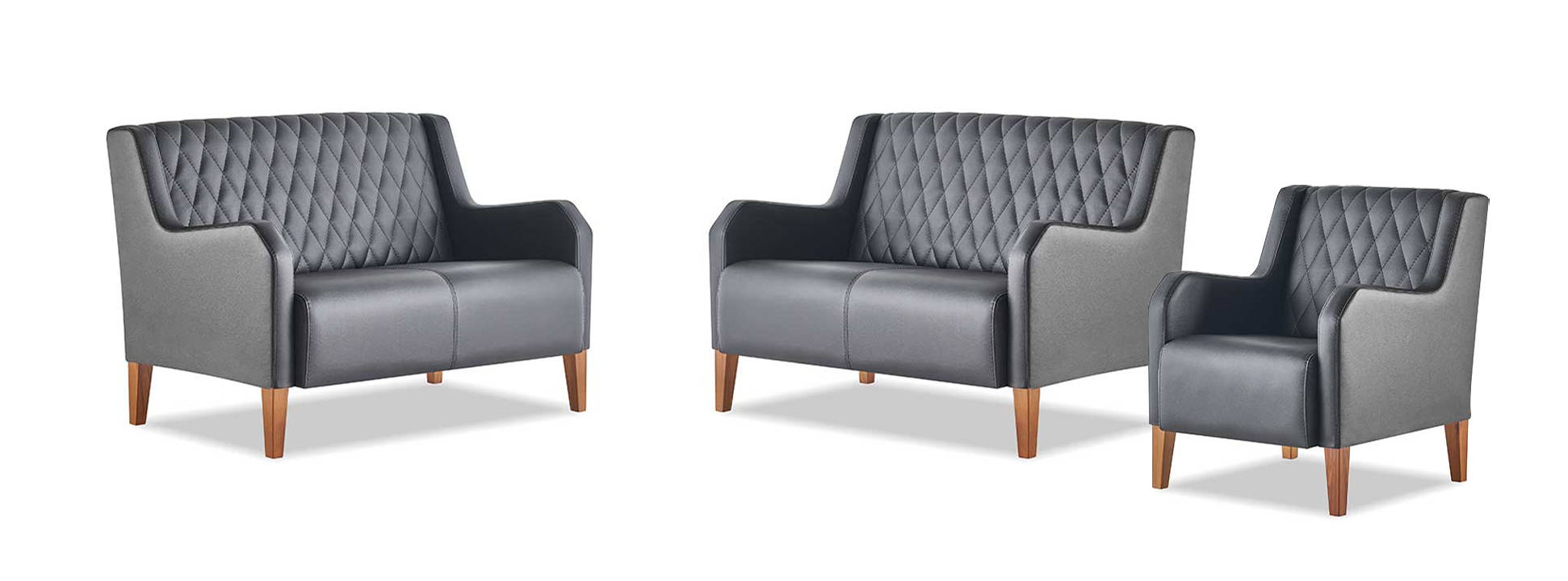 Sofas 2-seater armchair black leather sofas modern leather couch armchair