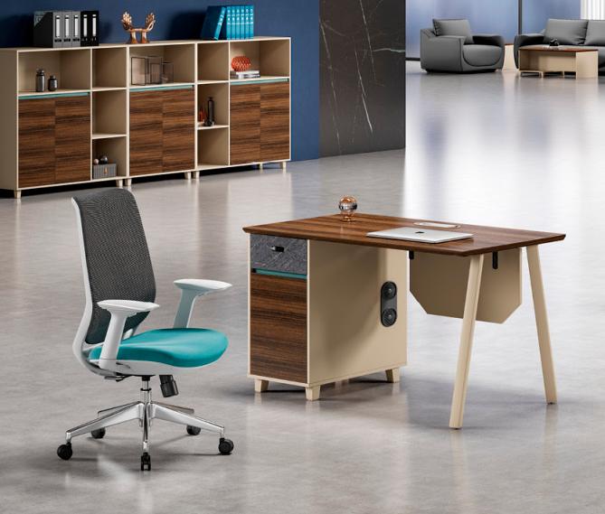 Table wood office office table work table desk office furniture brown