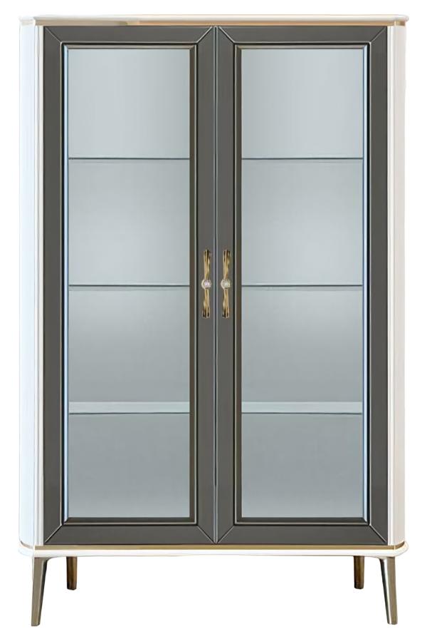 Showcase Shelf Glass Classic Glass Cabinets for Living Room Rectangular Lux New