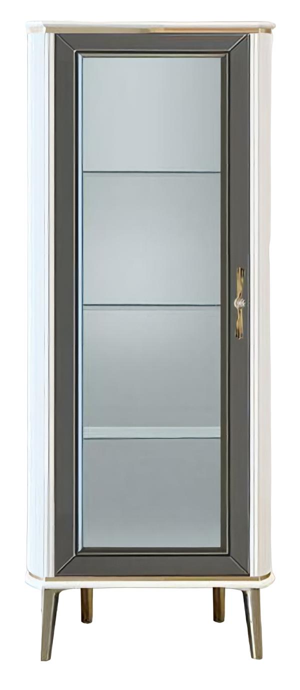 Showcase Traditional glass display cabinets for living room Rectangular Luxurious Gray Modern