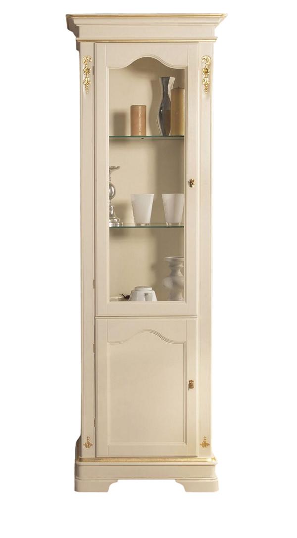Design showcase office bookshelf with glass front column display cabinet Art Deco