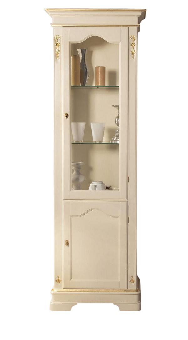 Showcase Design Glass Front Home Office Shelf Column Showcases Cabinet Art Deco