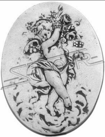 Wall relief stone plate picture child stone painting angel relief images stone casting.