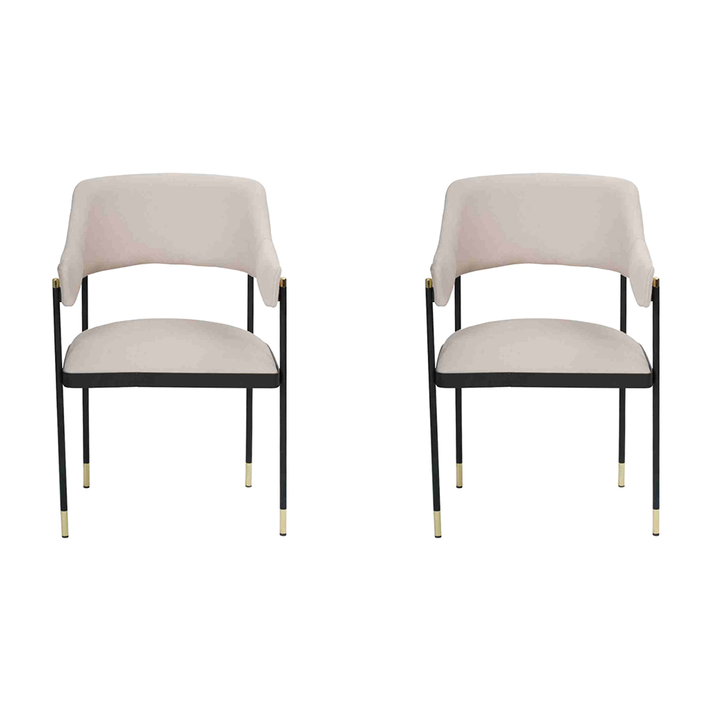 Chair Dining Chair 2x Chairs White Kitchen Chair Armchair Luxury Modern