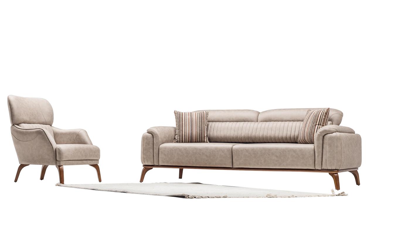 Upholstered furniture living landscape sofa set lounge seating group couch seating group 3+1