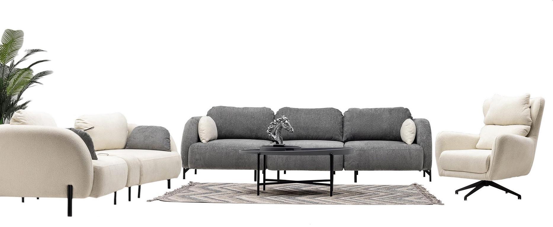 Sofa set living room furniture group upholstery group couch sofa set 4+2.5+1