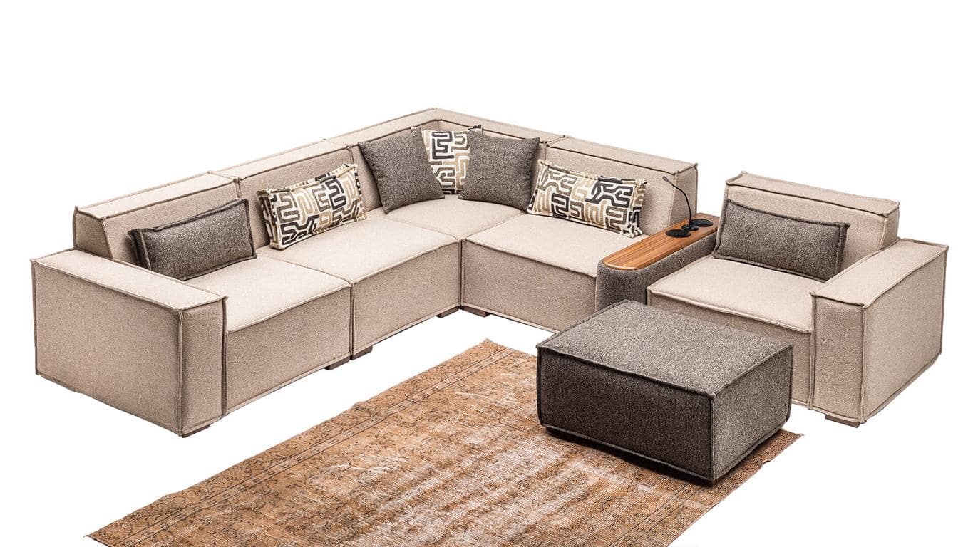 Couch Living room sofa Corner couch Sofa upholstery landscape Corner sofa Lounge corner set
