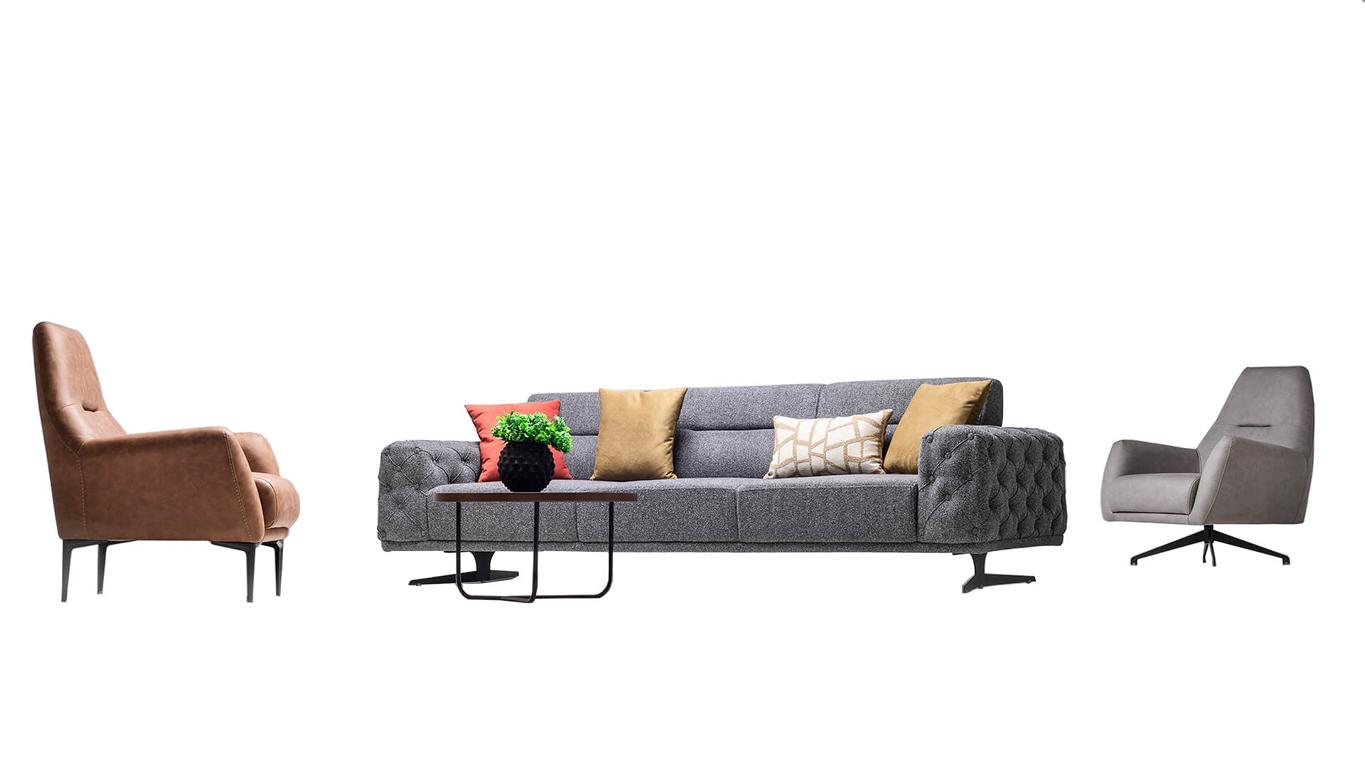 Sofaset Sofa-Set Seating Group Couch Set Upholstery Set Lounge Sofa Set 4+1+1