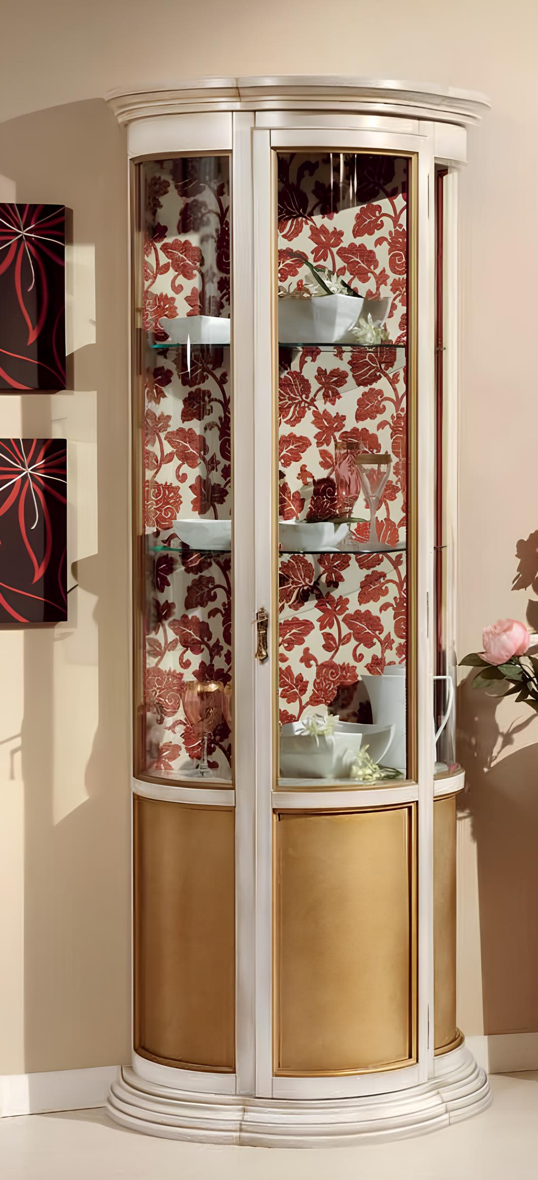 Luxury wooden display cabinet sideboard design cupboards Italian furniture cabinet