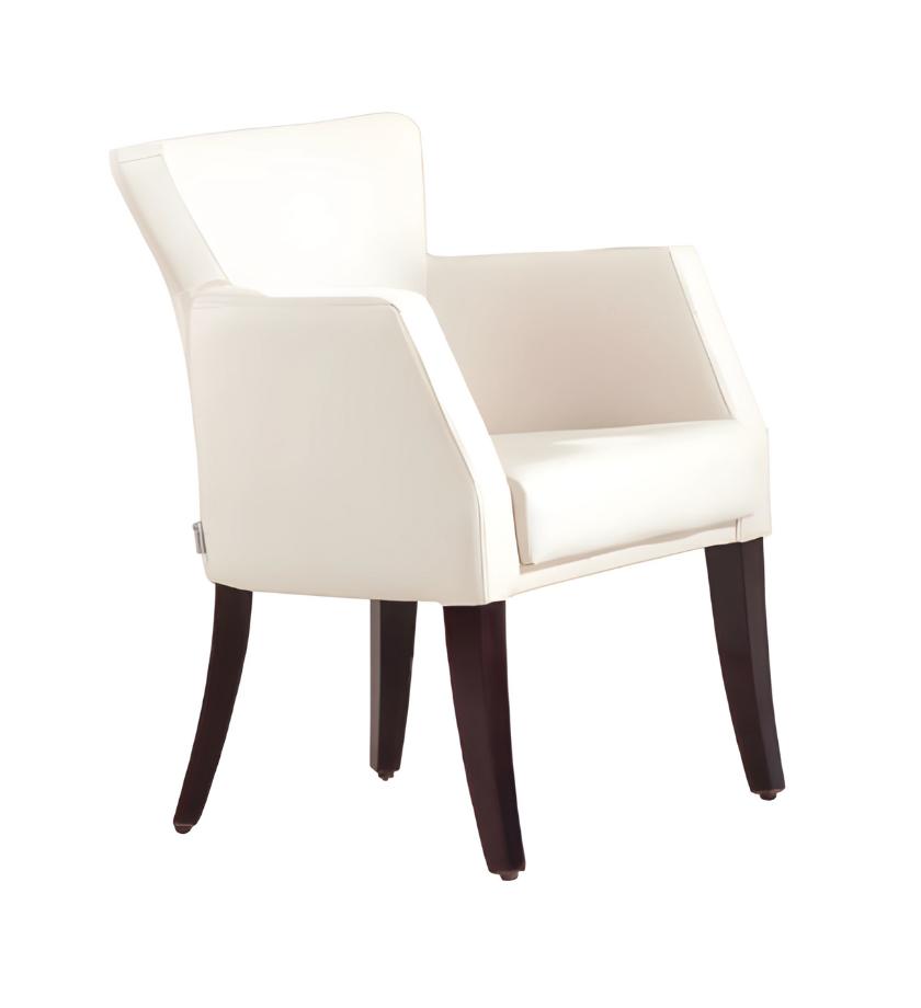 Club lounge chair designer chair upholstered armchair 1-seater relax office furniture white