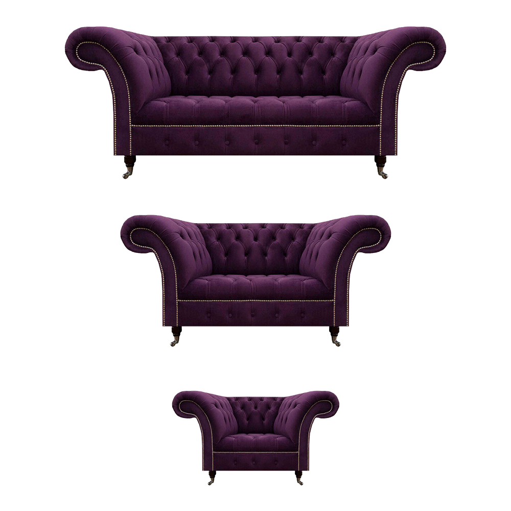 Furniture sofa set 3+2+1 seat upholstered furniture design modern style Chesterfield