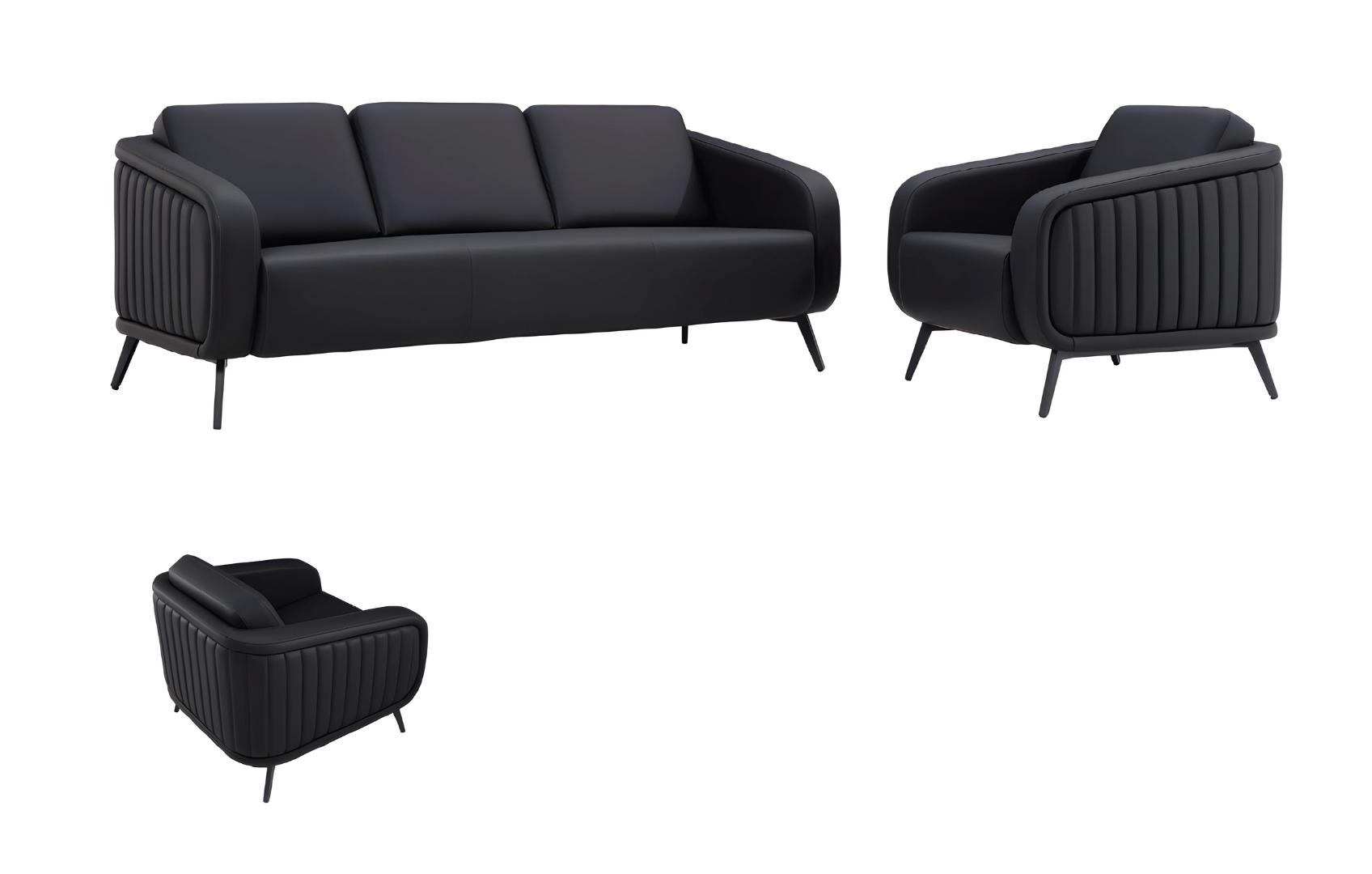 Sofa set 3+1+1 seat office furniture 2x sofa modern armchair 3-piece furniture