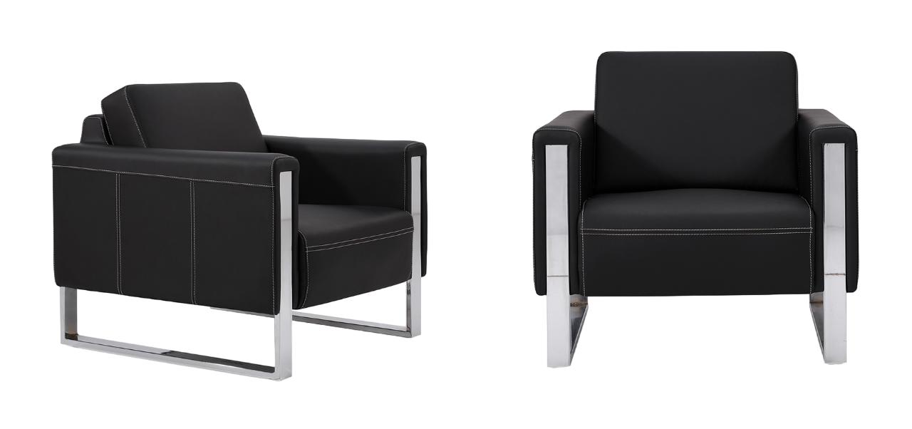 Office Chair 1-Seater Lounge Chair Office Furniture Club Chair Leather Chair