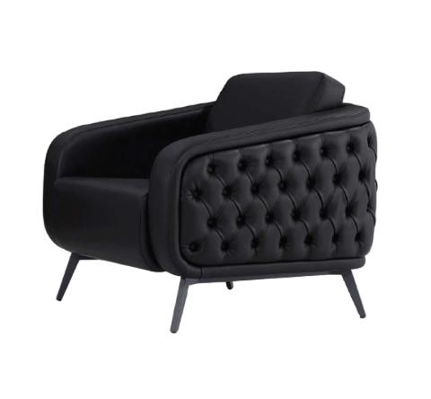 Chair Leather Upholstered Office Chair Swivel Luxury Modern Chairs Seat 1-Seater