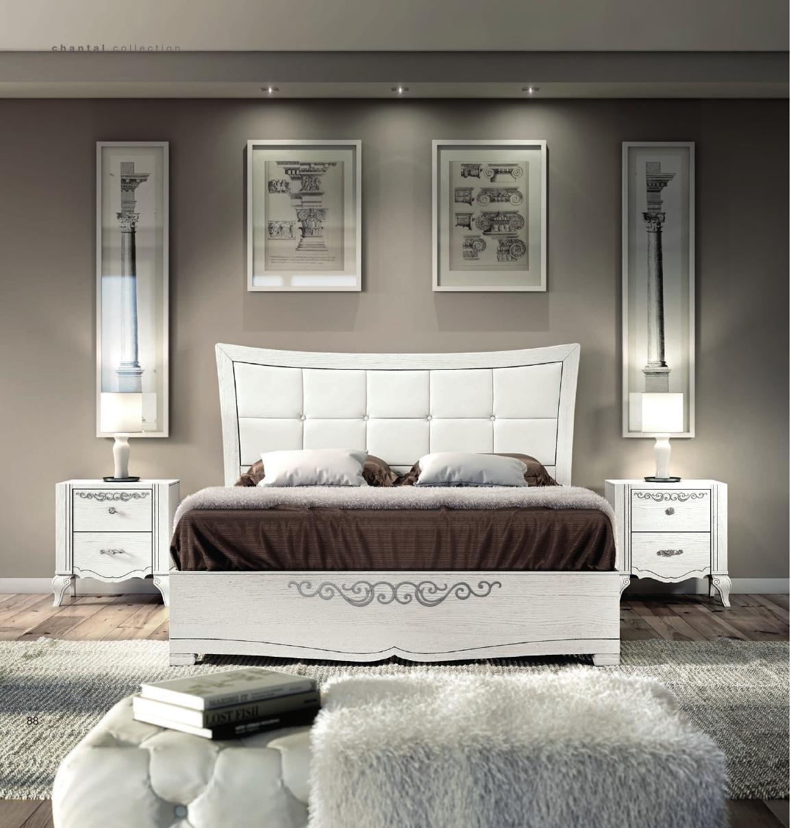 Double bed Luxury Beds Wooden Bed Frames Bed Frames White Design Modern New