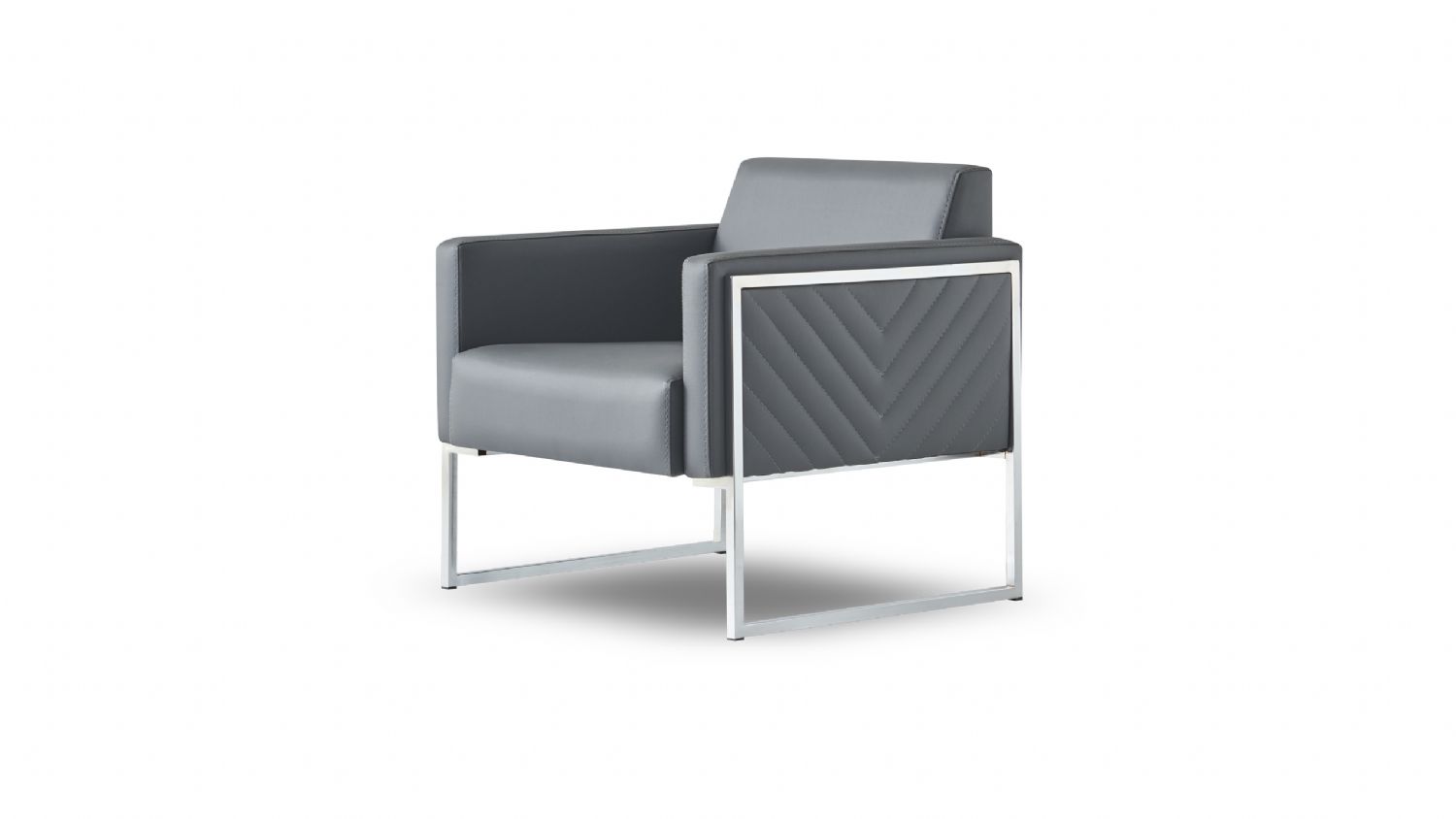 Armchair Office 1-Seater Gray Solid Modern Design Living Room