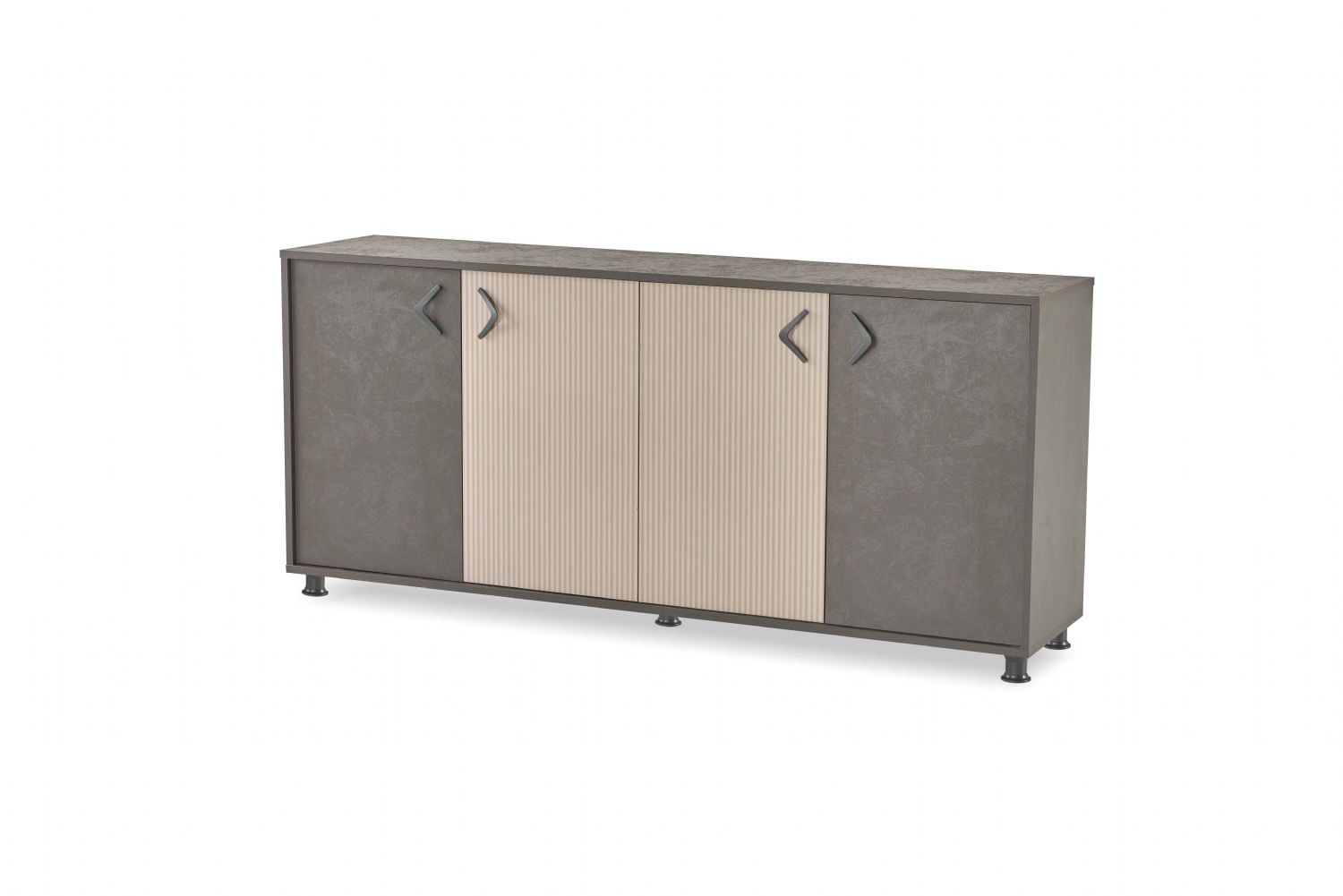 Exclusive gray filing cabinet designer sideboard two-tone sideboard