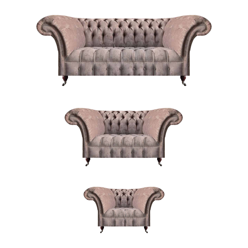Chesterfield Sofa Set 3+2+1 Seater Complete Luxurious Furniture Upholstered Furniture