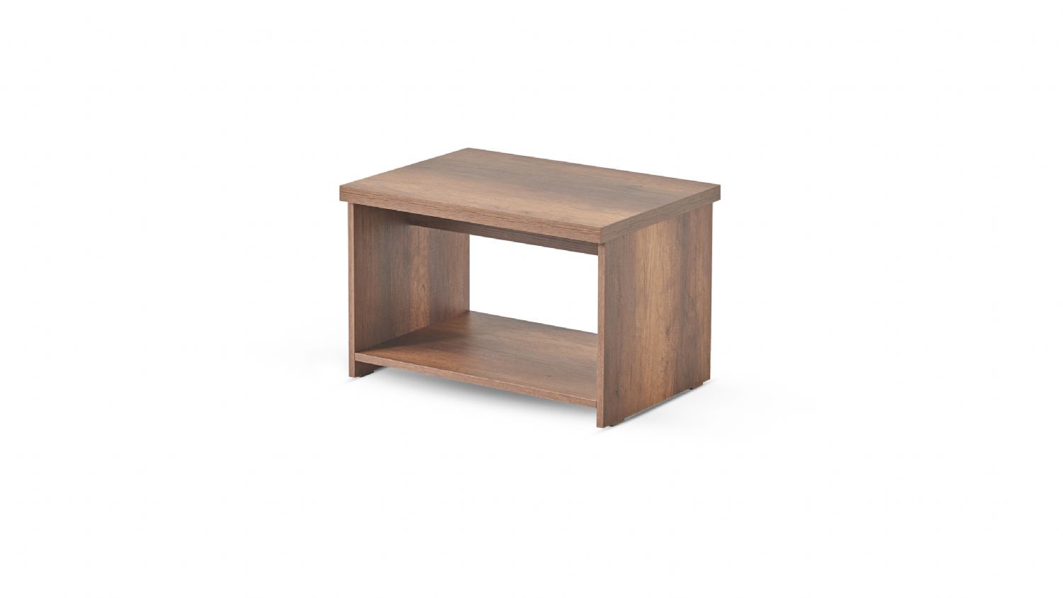Brown Coffee Table Solid Color Modern Rectangular Shape Office Shelf