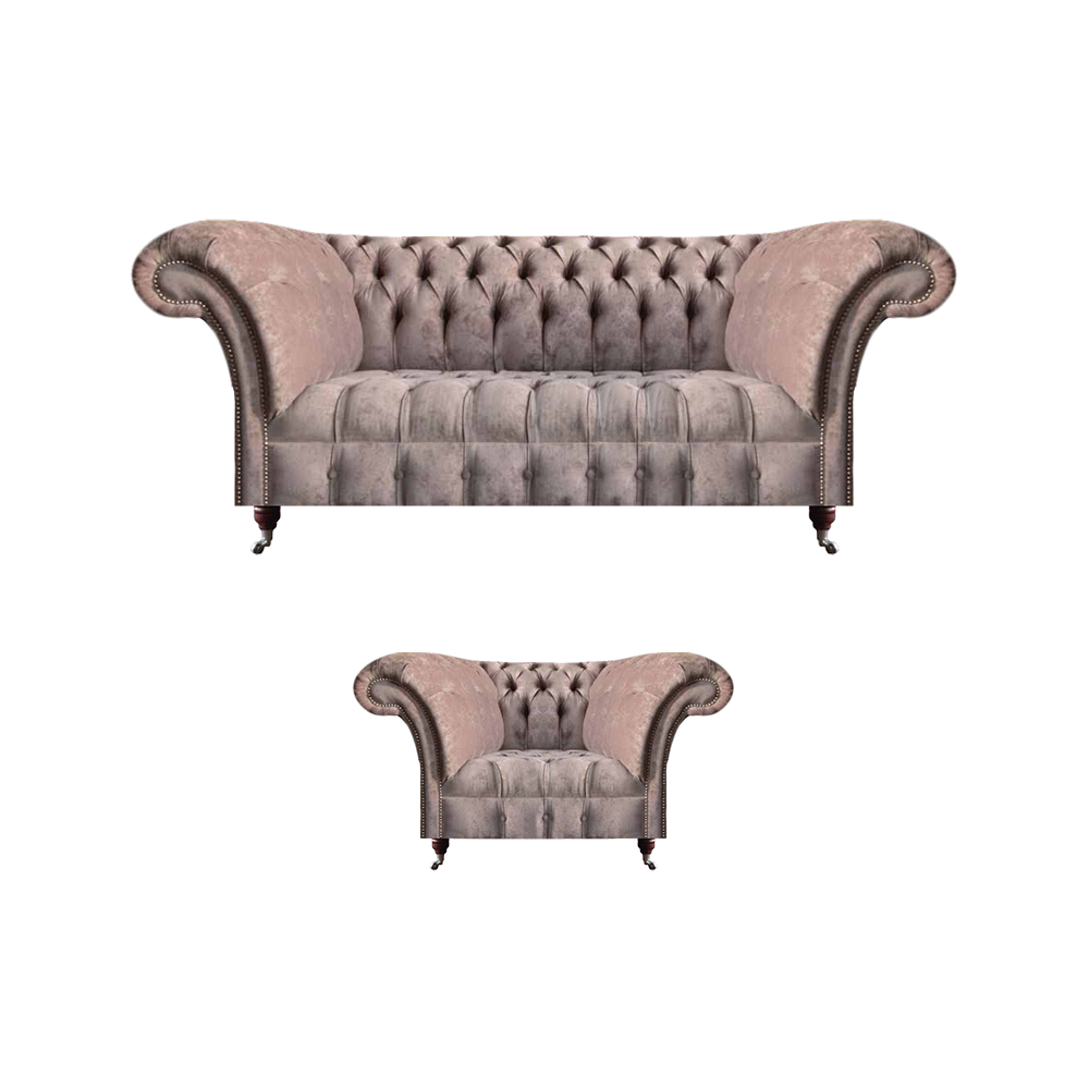 Upholstered Furniture Gray Complete Armchair Sofa Three-Seater Couch Sofa Set Textile