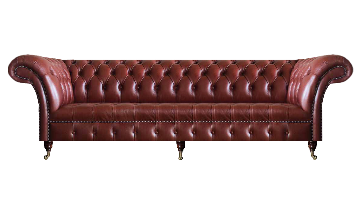 Modern luxurious design leather sofas upholstered furniture three-seater couch