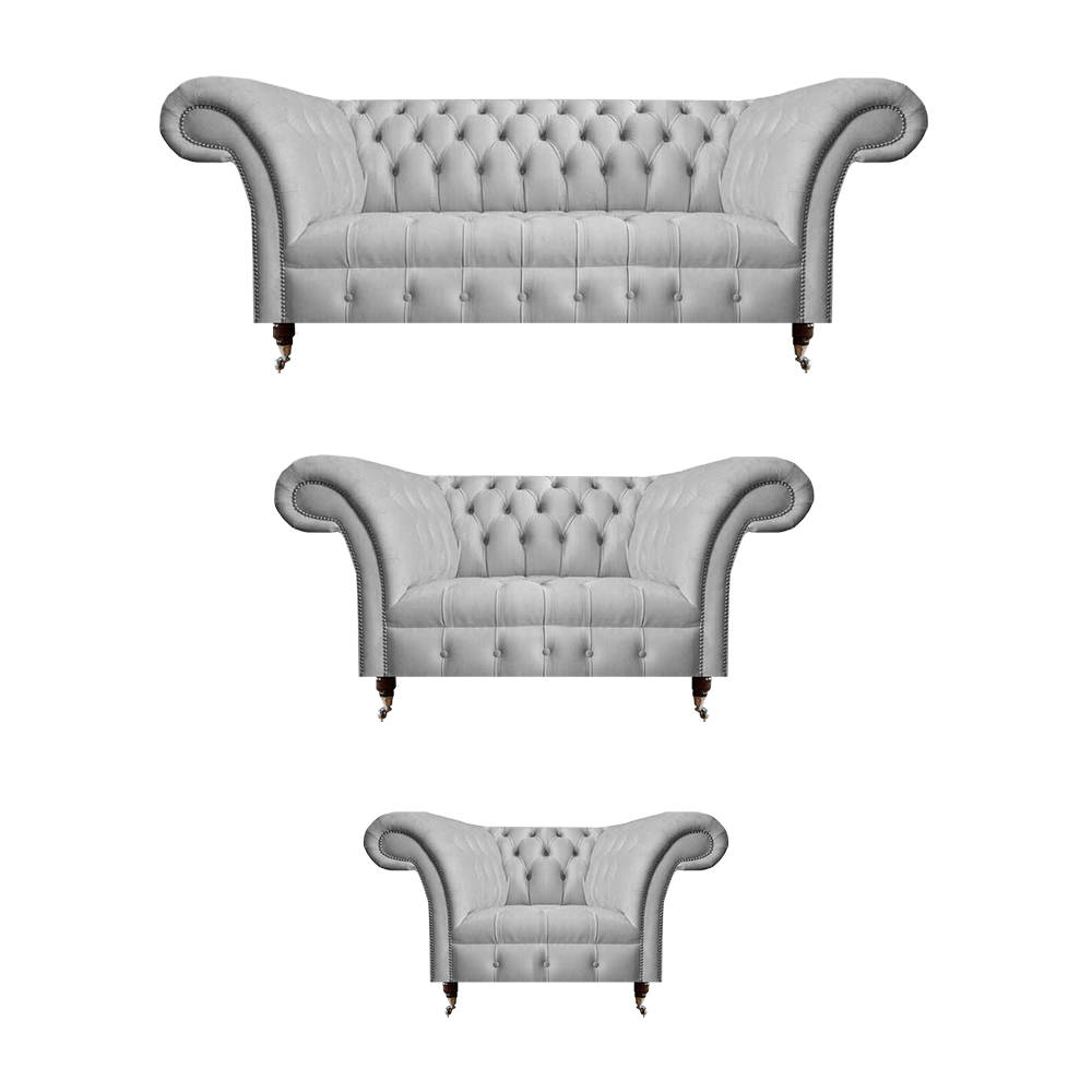 Complete Upholstered Furniture Gray Set 3+2+1 Seater Modern Upholstered Furniture Design